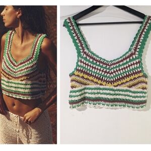NEW Zara | Crochet Crop Tank